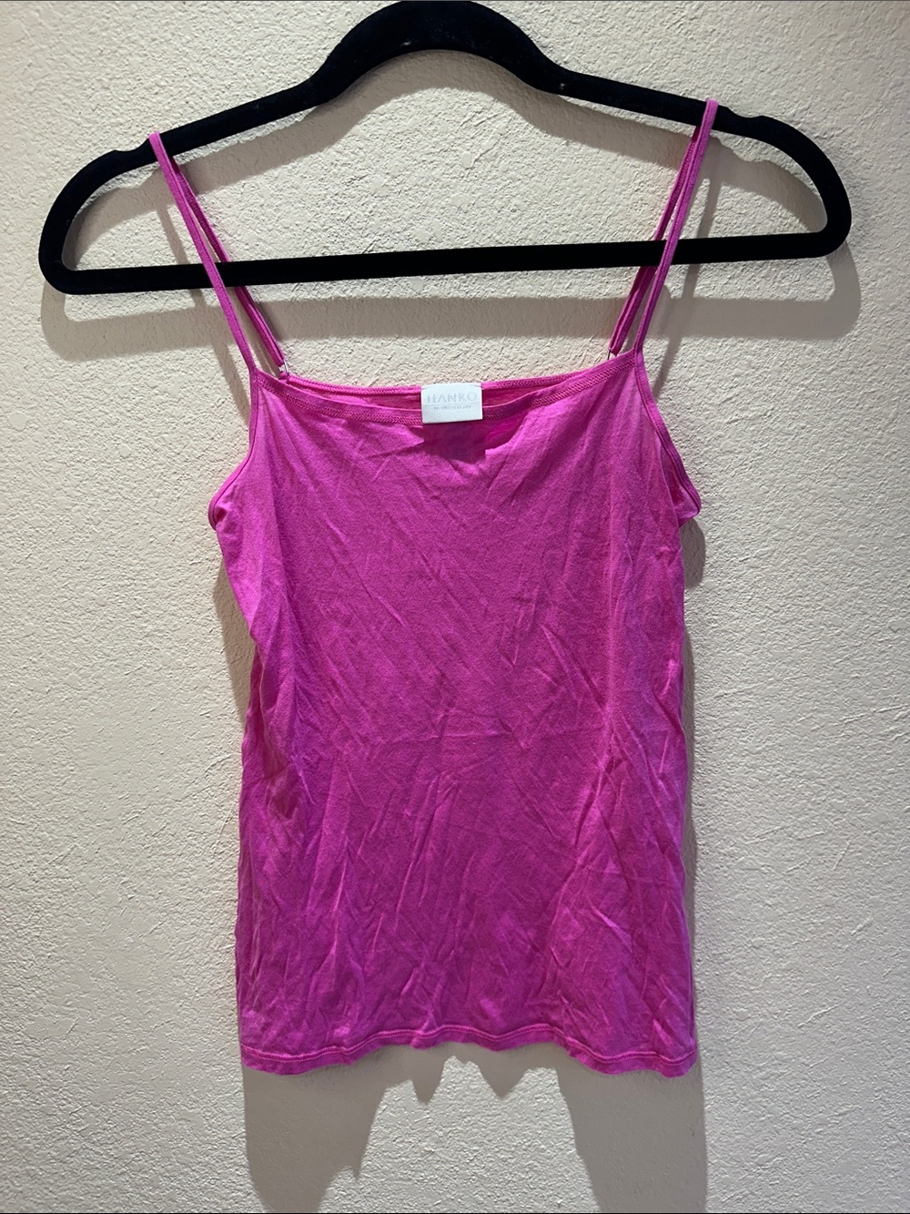 HANRO Hot Pink Spaghetti Strap Tank Top Size XXS